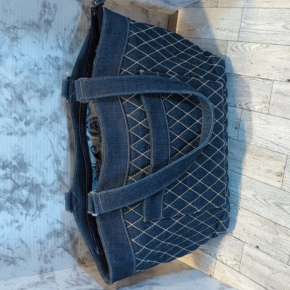 Vera Bradley denim handbag - like new